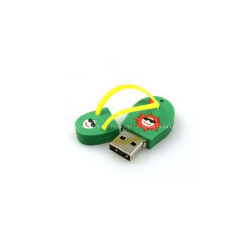 PVC Slipper Shaped USB Key Data Memory Stick Customzied Logo