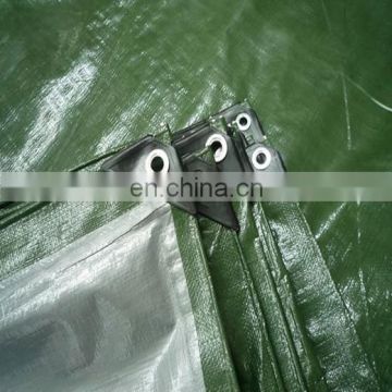 brown silver raw material pe tarpaulin with rope and eyelet