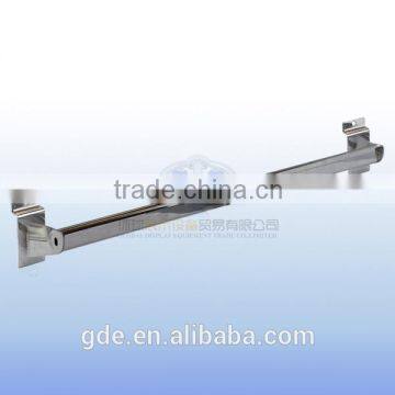 Metal slatwall hanging rod in chrome plating
