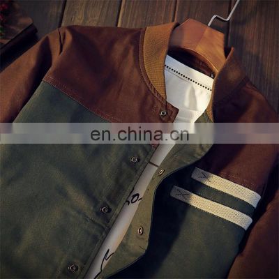 Merchant direct sale 100% cotton button stand collar fashion jacket men jacket