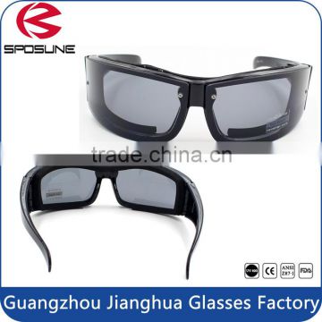 Vintage made in china factory wholesale fashion sunglasses travelling driving riding black frame balck lens