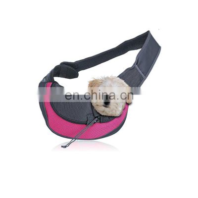 cotton print canvas carrier bubble simple space pink sling handsfree waterproof foldable reversible pet shoulder bag