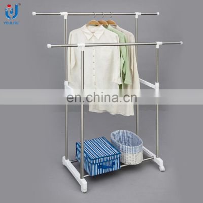 All sizes baby stainless steel clothes drying rack with wheels