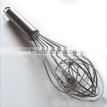 Factory supply New design stainless steel whisk and egg beater with the ball Logo printed available
