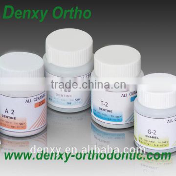 Dentine Incisal Powder denture ceramic powder for metal disc