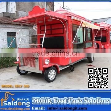 Hot selling street mobile vintage food cart/mobile food truck for sale