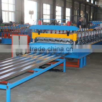 high quality roofing machine, trapezoidal shape profile roof tile making roll forming machine
