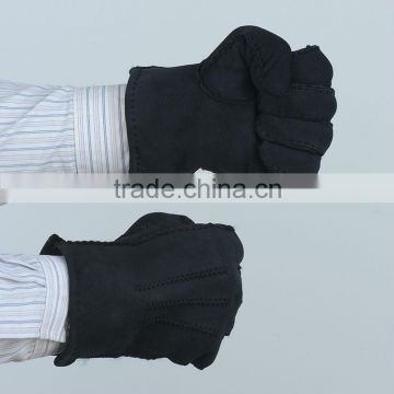 fur leather shearling gloves