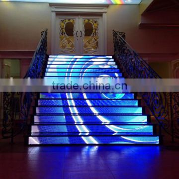 shenzhen creking P2.5 P3 P4 P6 led stairs display /special shape led display stair