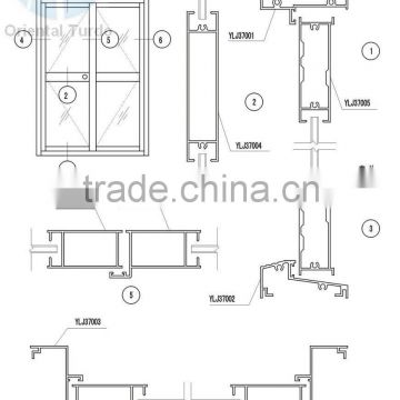 Side-hung door or window installation profiles