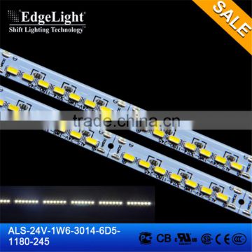 Edgelight hot sale 24V factory price high quality smd 3014 led strip 1180 mm cheap Led light bar aluminous PCB Strip