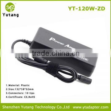 Manufacturer 120W DC laptop Adapter with CE RoHS ErP