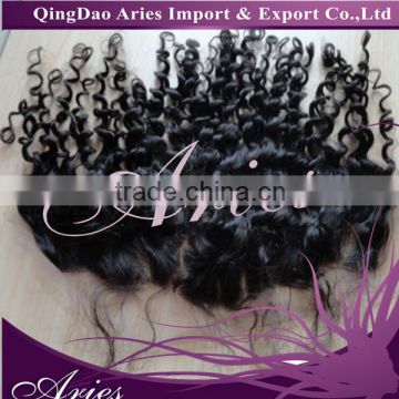 Unprocessed Brazilian Virgin human Hair Lace frontal Closure deep curly