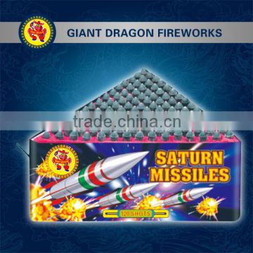 SATURN MISSILES fireworks/ 120 shot/234 shot missile fireworks/fireworks factory/triangle missile fireworks