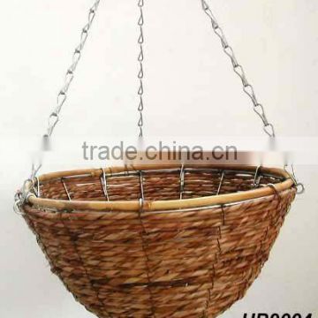 Rattan Hanging Basket Pot