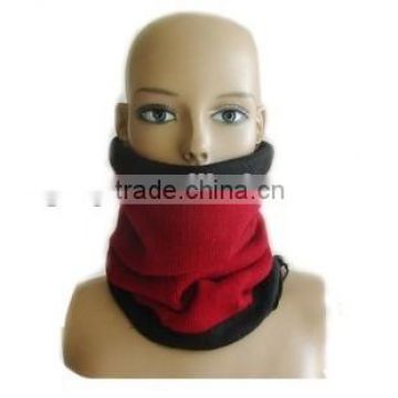 plain color knitted winter neck warmer scarf
