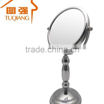 chrome plated standing mirror