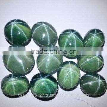 117.35 Ct Emerald Green Star Sapphire 6 Rays Lab Created Stone