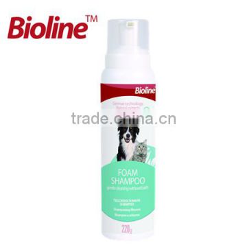 Bioline compective price no water dog dry foam shampoo