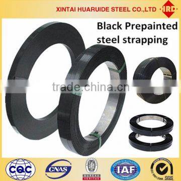 Hua Ruide China-Black Prepainted steel strapping packing-Any color