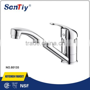 Single Handle Faucet Pull Down Polish Brass Kitchen Faucet 80135