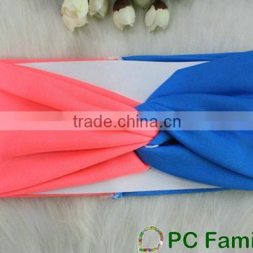 Fashion double colors cotton hairband