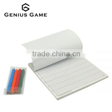 50sheet of the blank notepad paper with colorful pencil