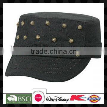 Cotton black fashion truck army cap