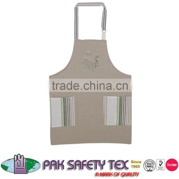 Hot Selling Fashion Style stripe Home Lovers/Work Wear/Sleeveless cotton canvas aprons