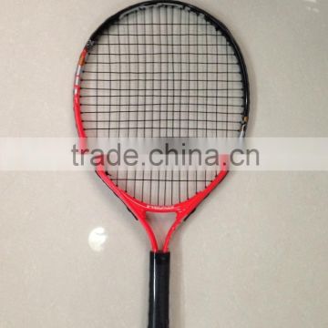 Red big sweet point 19inch junior tennis racquet kids tennis racket aluminun alloy PU grip tennis racket