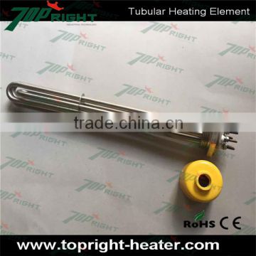 U shape best selling stainless 3kw electric industrial flange tubular heater with threaded fitting