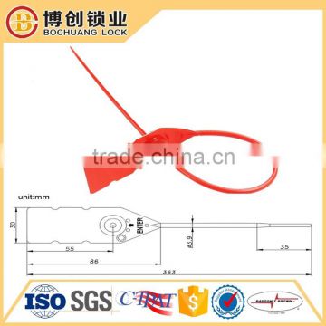 Container safety plastic strap seal lock