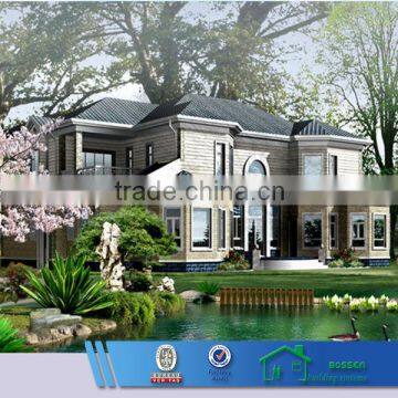 low cost light steel structure duplex villa