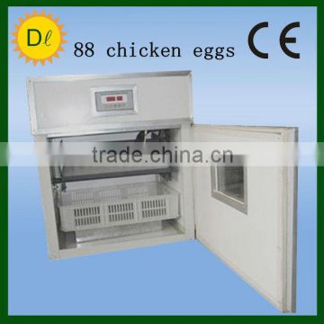 Automatic 88 chicken eggs small industrial incubator egg trays