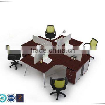 High quality commercial L shape panel office workstation furniture desk