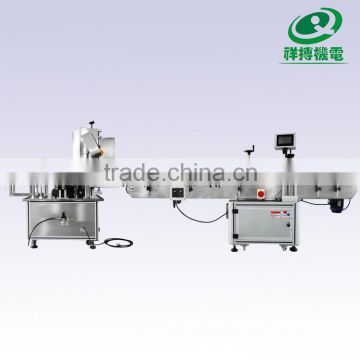 Automatic glass bottle filling capping and labeling machine