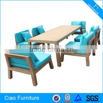 Teak Wood Furniture Outdoor Wood Dining Table Set