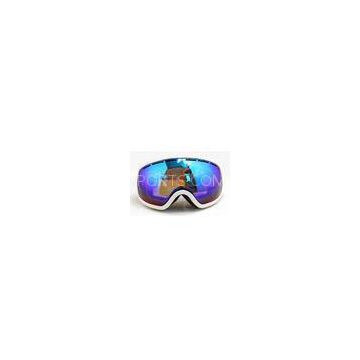 Comfort Ladies Ski Glasses Polarized Snowboard Goggles Purple , Adjustable Strap
