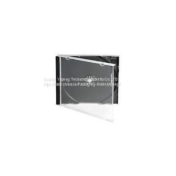 10.4mm blank JEWEL cd case jewel cd box jewel cd cover single square with black tray