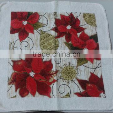 100% cotton terry cloth christmas dish towels