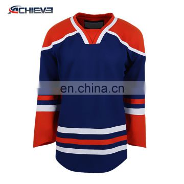 Wholesale custom blank cheap reversible hockey jersey for men