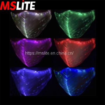 10Pcs Stage Party Effect Colorful Luminous Facial Use Led Cloth Performance Tool
