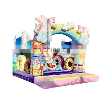Pink Unicorn Bounce House Inflatable Bouncer Bouncy Castle Jumping For Sale
