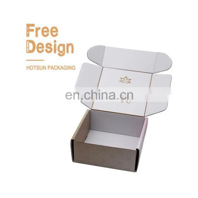 eco friendly shipping mailer gift box packaging corrugated packaging skincare boxes square custom logo