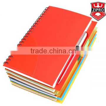 wholesale hardcover notebook spiral notebook with pen