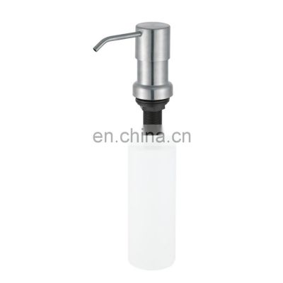 Longan Hotel Kitchen Sinks Stainless Steel Dispenser Hand Sanitizer Manual Foam Liquid Soap Dispensers