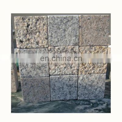 Flamed  surface granite wall block 10x10cm for exterior wall