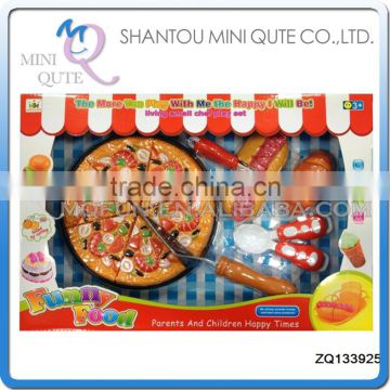 MINI QUTE Pretend Preschool Pizza bread Cutting food fruit Vegetable kitchen play house set learning educational toy NO.ZQ133925