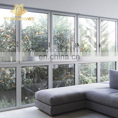 High Quality And Hot Sale Double Tempered Glass Windows Aluminium Windows French Casement Window