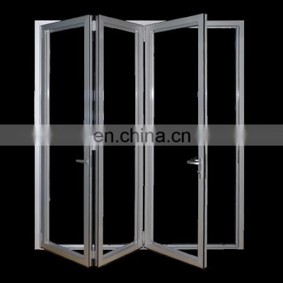 insulated exterior frameless glass folding screen door for restaurant aluminium door and window making machine